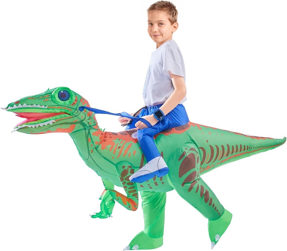 Inflatable Dinosaur Costume with LED Lights,Vivid Green eBay