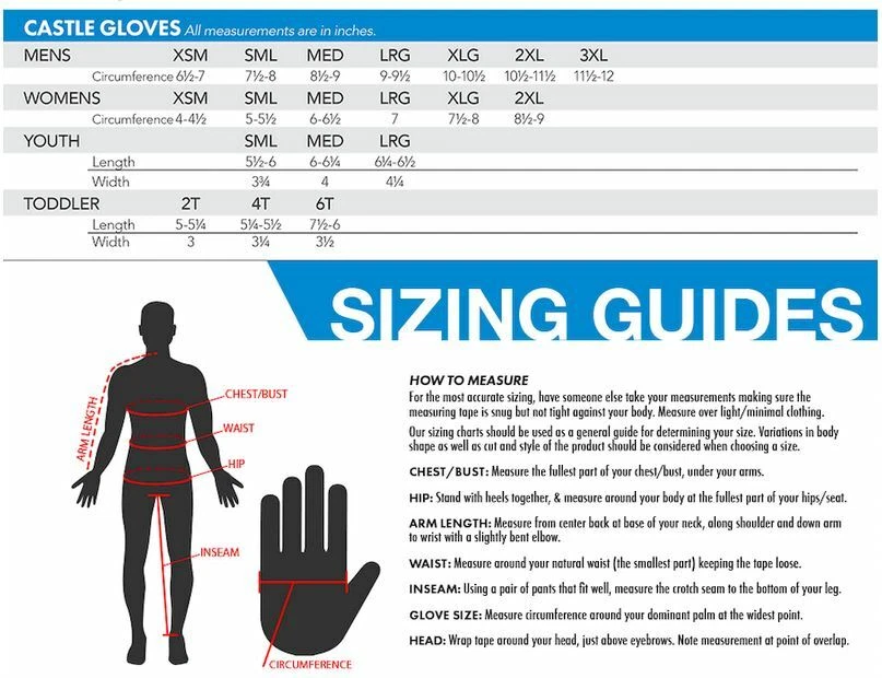 Guantes de invierno Castle X TRS G3 para moto de nieve (S - 3XL) Foto 2 de 2