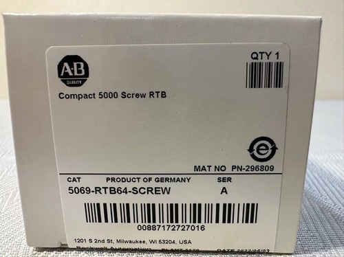 5069-RTB64-SCREW New Allen Bradley SER A Compact 5000 Screw RTB - Picture 3 of 13