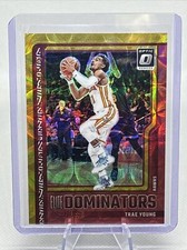 2023-24 Donruss Optic Elite Dominators Trae Young /99 International Red Gold NM+
