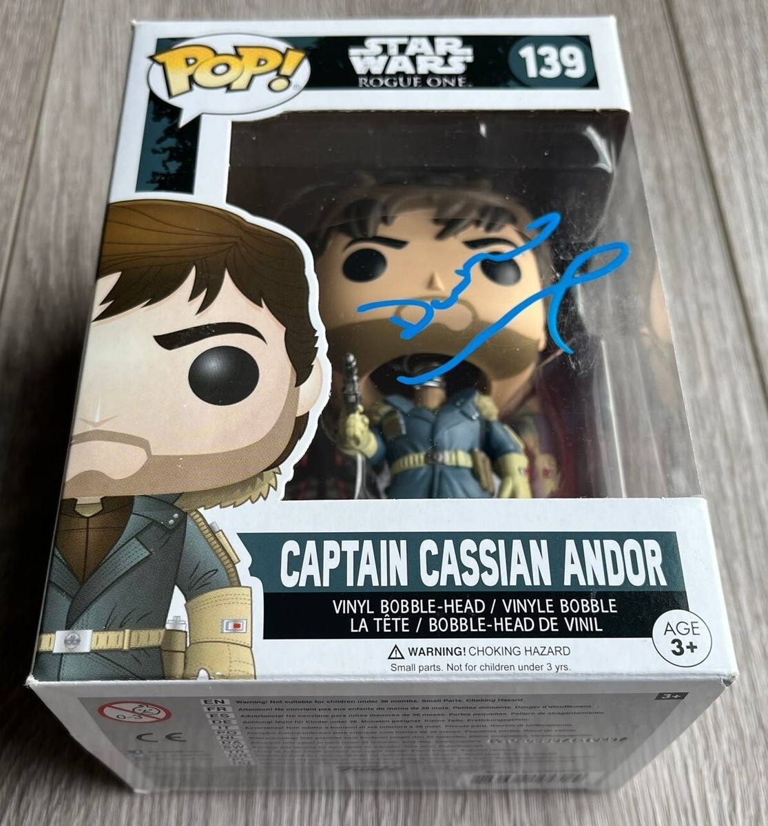 DIEGO LUNA SIGNED STAR WARS CASSIAN ANDOR FUNKO POP 139