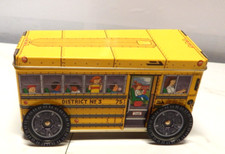 Vintage Musical Tin School Bus