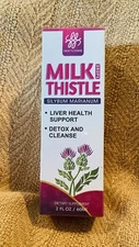 Milk thistle drops liver health support  2fl Dietary Supplement Exp 7/24