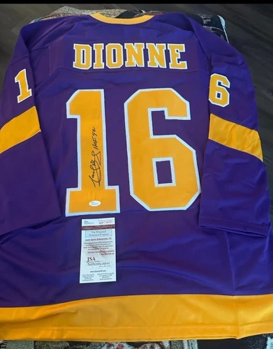 Marcel Dionne Signed Autographed NHL LA Kings Custom Hockey Jersey JSA