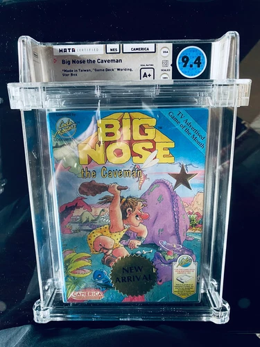 Big Nose The Caveman (Nintendo NES) NEW Factory Sealed WATA 9.4/A+ RARE