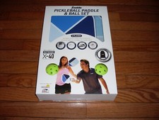 Franklin Pickleball Paddle Set w/ 2 Poly Pro Paddles 2 Balls & Bag New In Box