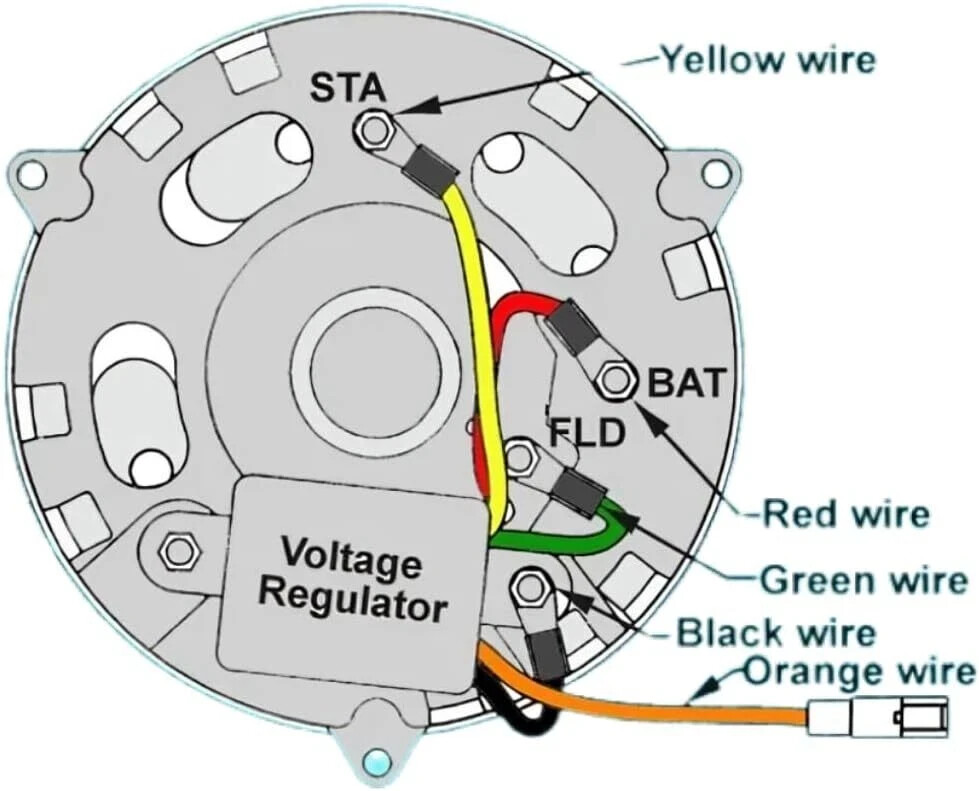 1 Wire Alternator Diagram Low Dollar Dart One Wire Alternator Install
