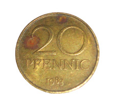 DDR M&uuml;nzen 20 Pfennig Deutsche Demokratische Republik - 1983   J: 1511