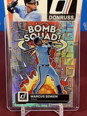 2022 Donruss Baseball Vector Bomb Squad Marcus Semien (a)