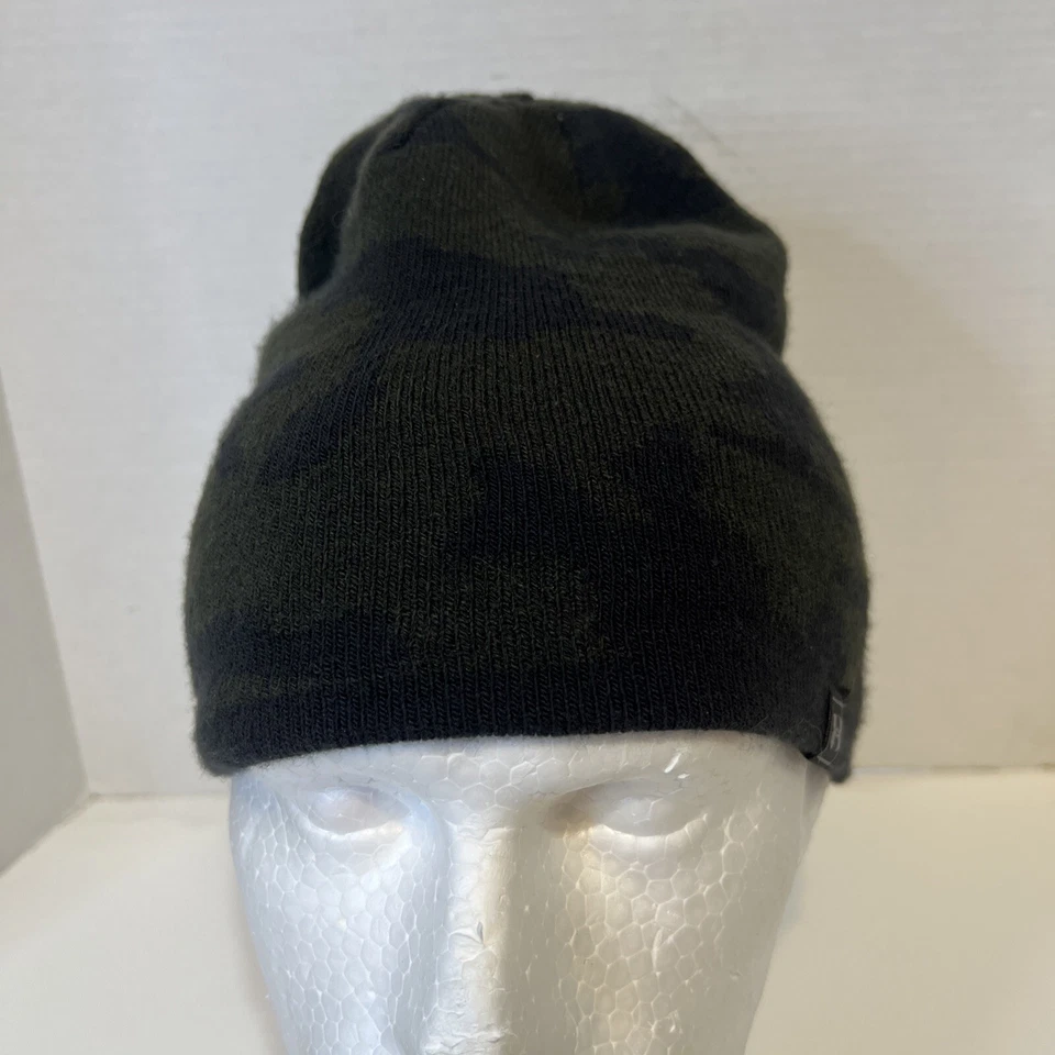 Under Armour Men Hat One Size Green Camo Beanie Knit Logo Acrylic Nylon Adult - Image 2 of 4