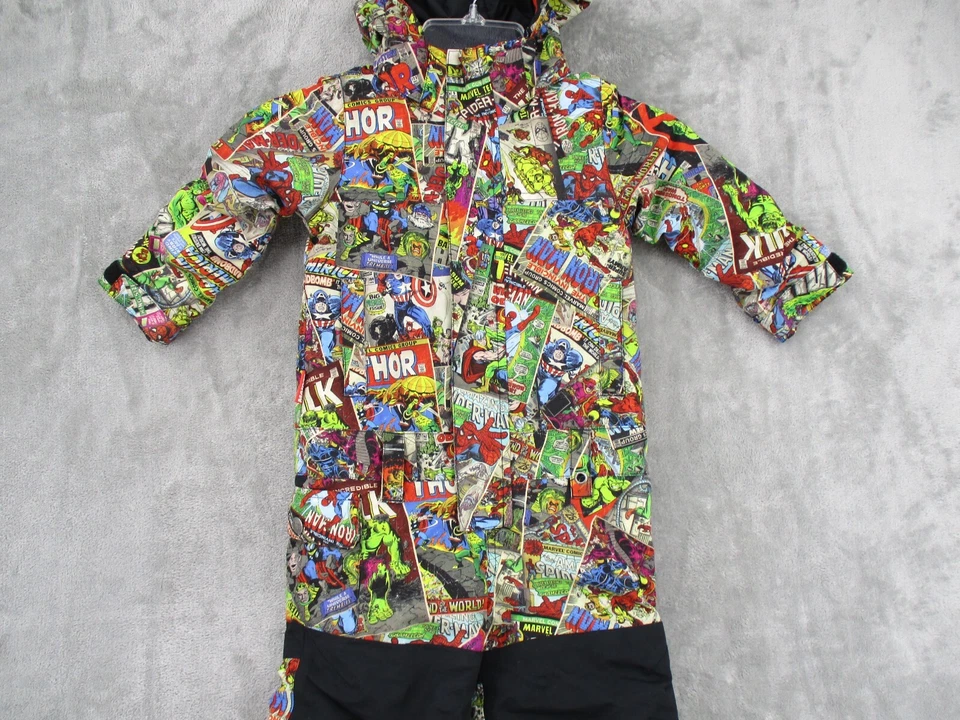 Marvel X Burton Traje de Nieve Niños 18-24 Meses Paseo en Seco Con Capucha Nieve Aislado Cremallera Foto 4 de 4