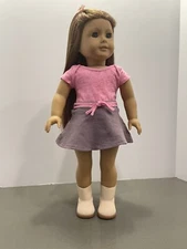 PINK & GRAY TRUE SPIRIT OUTFIT FITS AG AND OTHER 18 IN DOLLS. DOLL NOT INCLUDED