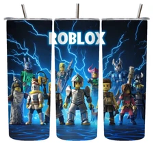 Roblox Game Tumbler Design 20oz Tumblr Insulated Travel Mug