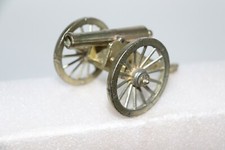 Vintage Penncraft Mt. Penn PA. Diecast Toy Military Rolling Cannon Goldtone