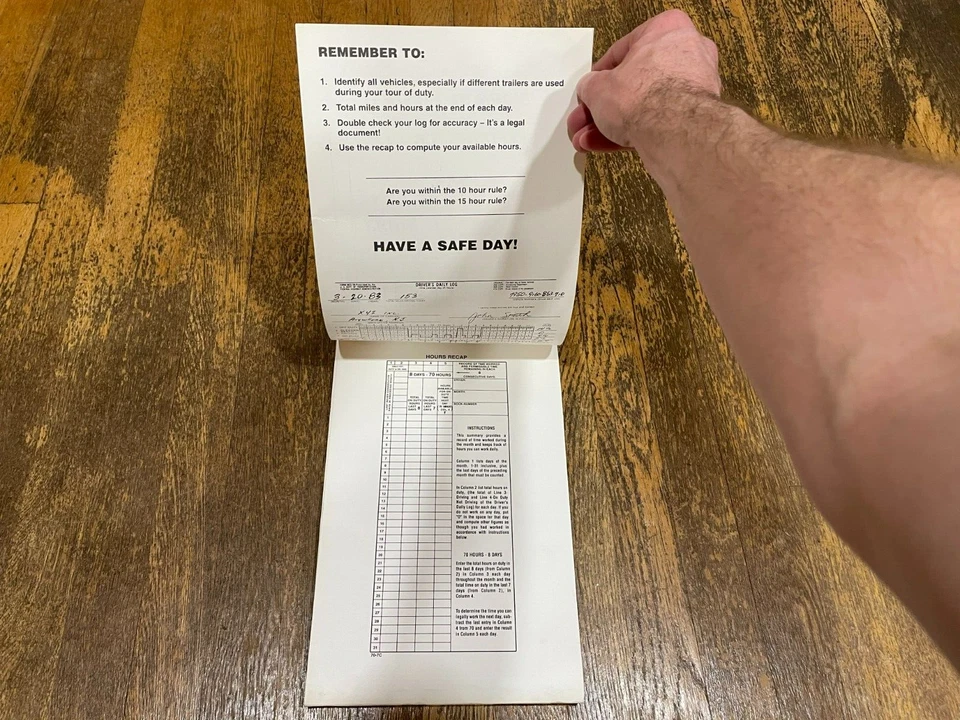 Driver's Daily Log Shoprite Vintage Corporate Express - Image 2 of 4