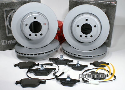 Zimmermann Bremsen Ø 348 mm + Ø 345 mm vorne hinten für BMW 5er 6er 7er X3 X4 X5