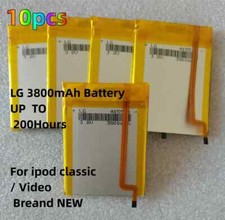 10pcs 3800mAh Battery Upgrade replacement for iPod Classic 6 7 Video 5 5.5 LOT