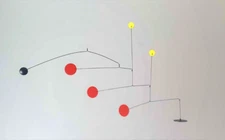 STABILE MOBILE "ORION" SCUPLTURE MID CENTURY KINETIC NUMBERED HANDMADE IN FRANCE