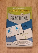 WHITMAN PUBLISHING HELP YOURSELF FLASH CARDS FRACTIONS 1960 N. 4782 No. 10 Set