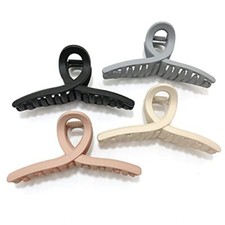 4.3 Inch Hair Claw Clips Large No Slip Big Matte Jaw Butterfly Clip 4 Colors
