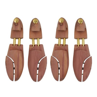 CEDAR SHOE TREE with TWIN TUBES -2 Packs Medium