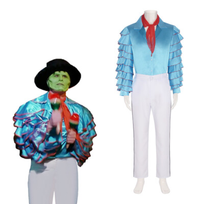 Cosplay The Mask La máscara Jim Carrey Stanley Kostüme Halloween Anzüge Outfits