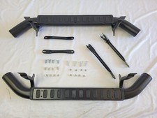 DEFENDER 90" 85-06 Fire & Ice Style SIDE STEPS 46 inch BLACK LR008379UKB