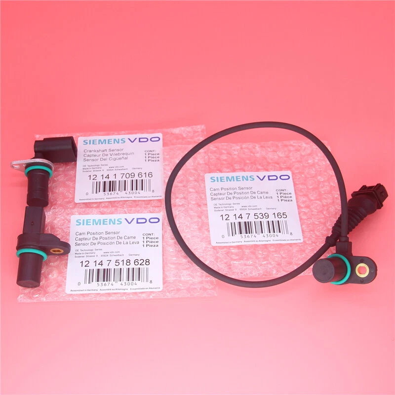 Set of 2 Engine Camshaft & 1 Crankshaft Position Sensors fit BMW 325Ci 2001-2005 - Image 2 of 4
