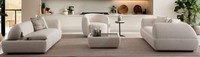 Sofa Sessel Kaffeetisch Beige Stil Modern Wohnzimmer Bequem