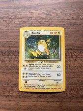 Raichu Holo Rare Base Set 14/102 LP-/MP+