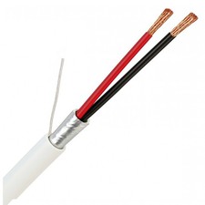 18/2 Security Alarm Wire Cable Shielded Stranded 2 Conductor 18AWG Plenum 1000ft