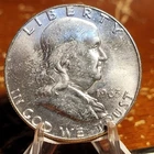 1963-D 90% Silver Franklin Half Dollar BU Nice Coin