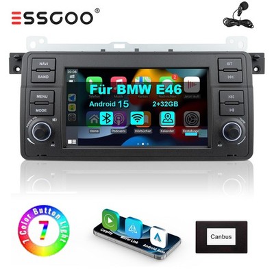 Apple Carplay Für BMW 3er E46 M3 Rover 75 MGZT Android 15 Autoradio GPS RDS WiFi