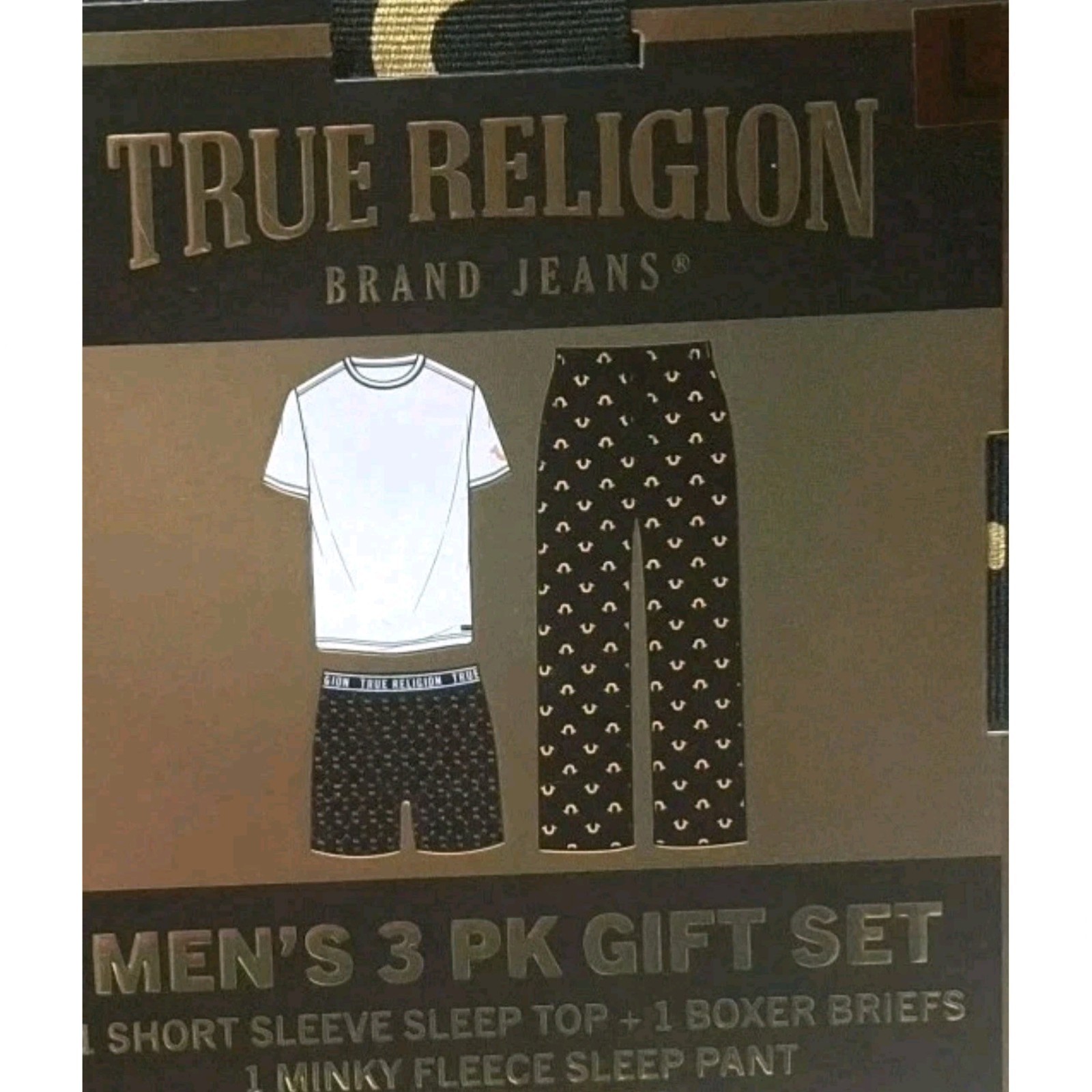 True Religion Men's Loungewear 3-PK Gift Set. Shirt, Boxer, and PJ pants. LARGE thumbnail 2