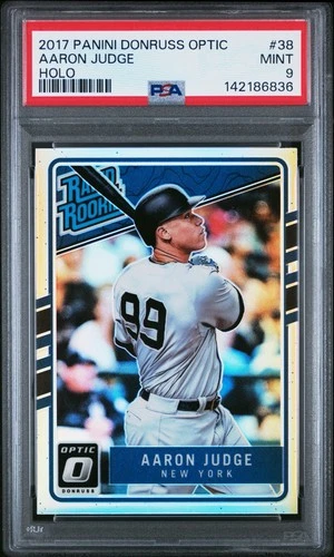 2017 Panini Donruss Optic Aaron Judge Rated Rookie Holo #38 PSA 9