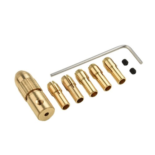 8pcs Messingbohrfutter-Spannzangenstück Für Dremel-Drehwerkzeugadapter 0,5-3mm - Bild 6 von 14