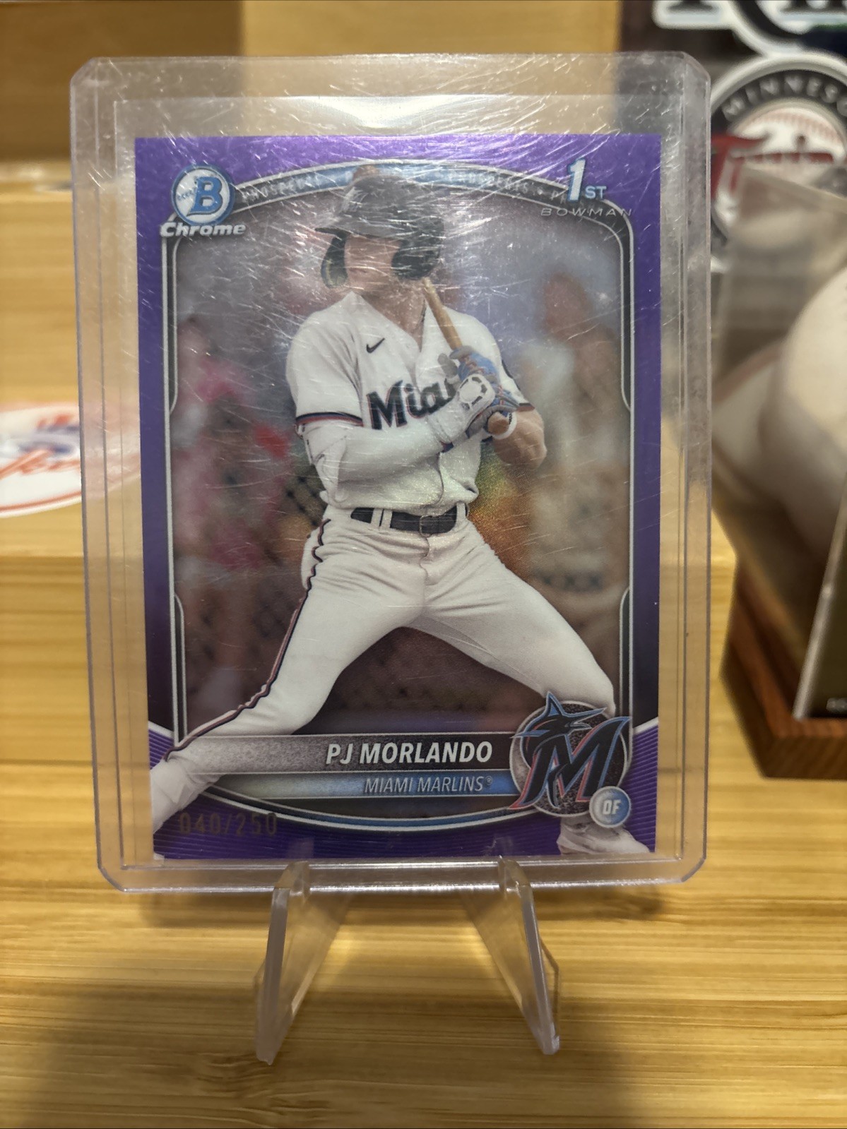 2025 Bowman Chrome PJ Morlando #BCP-91 1st Bowman Purple Refractor /250 Miami