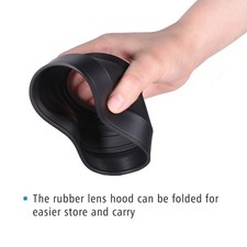 58mm Lens Hood Set With Tulip Flower Lens Hood  Collapsible Rubber Lens Hood 