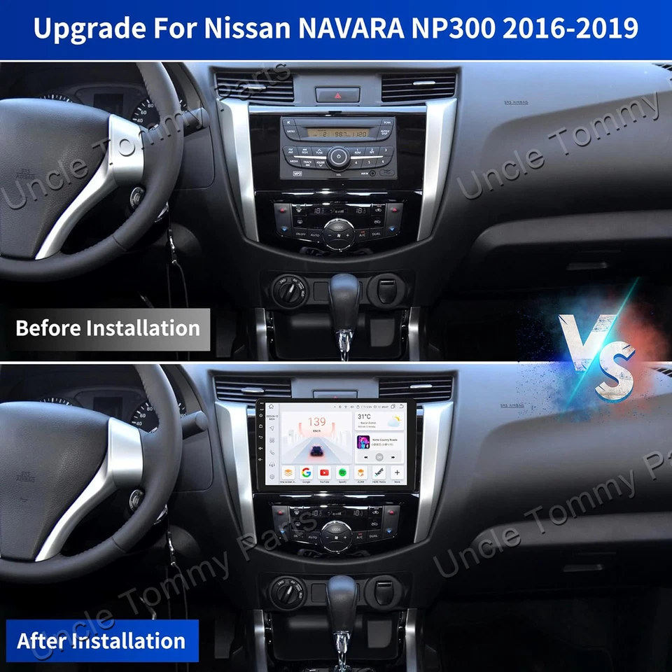 For Nissan NAVARA NP300 2016-2019 Android 13 Carplay Car Stereo Radio GPS Navi Foto 4 de 4