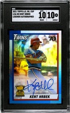 2021 Topps All-Star Rookie Cup Kent Hrbek Legends Autograph SGC 10 w/10 AUTO