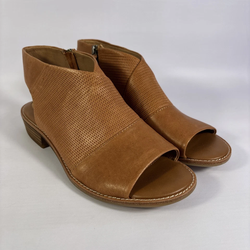 Sandalias Sofft Natalia para mujer talla 7,5 m equipaje sin cordones cremallera punta abierta tacón Foto 2 de 4