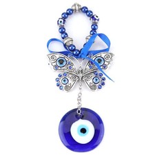 Turkish Blue Evil Eye Blessing Amulet Wall Hanging Home Decor Protector Muslim