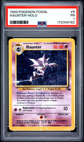 Haunter (Unlimited) graded PSA 1 for sale on eBay
