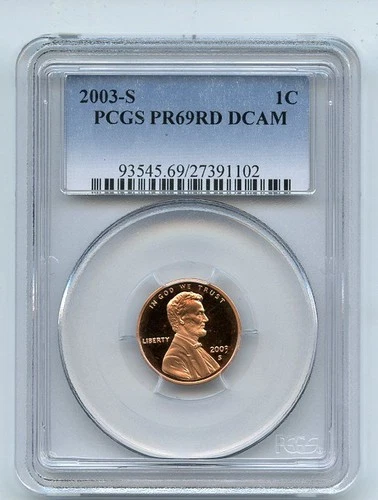 2003-S Lincoln Memorial Cent Proof — photo from another recent sale