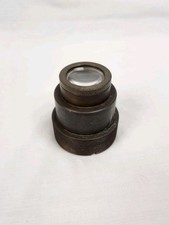 Vintage Or Antique Brass Optical Lens Threaded And Unmarked Telescope Camera