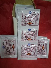 Kroger Active Dry Yeast 18 x 3 Strips, .25z 7g Each Best By 10/2026, S/H Free
