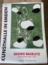 Georg Baselitz: Holzschnitte 1966-1991 - Plakat/Poster Kunsthalle Emden 1994