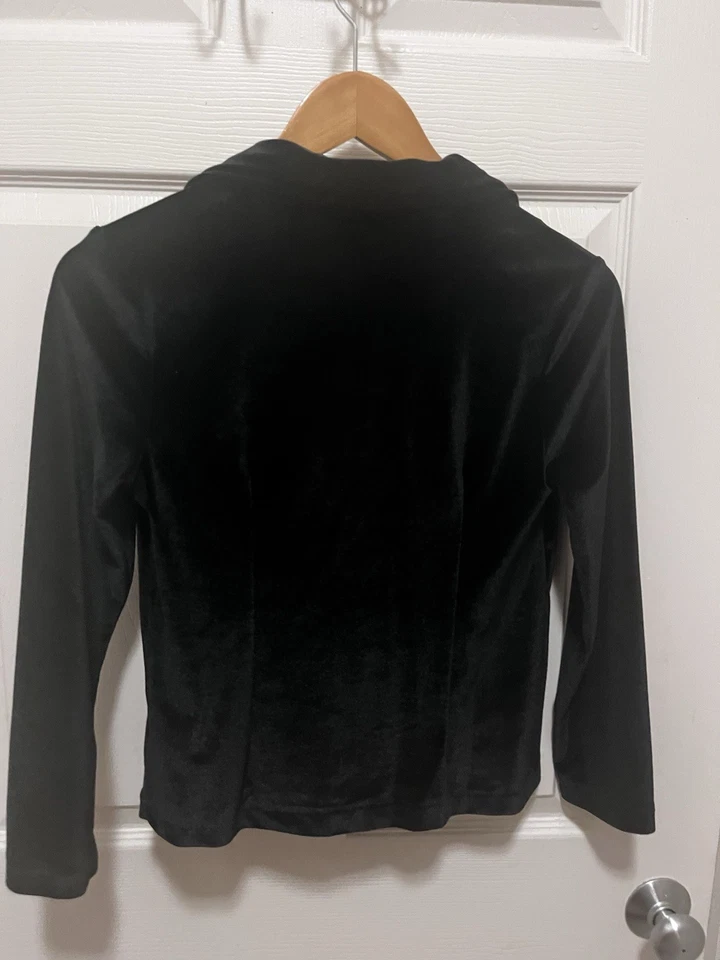 Amy Byer Girls Velvet/velour Blazer. Black - Image 2 of 4