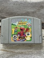 Elmo’s Number Journey Nintendo 64 N64 Authentic Cleaned Tested Retro Toddler