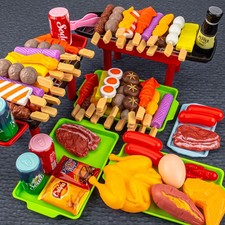 BBQ Pretend Play Set - Grill  Cooking Tools Toy for Kids Kitchen